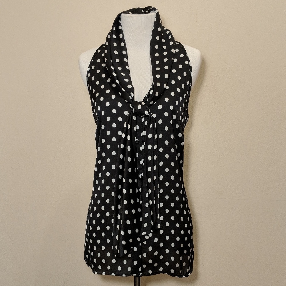 Spense Sleeveless Secretary Blouse